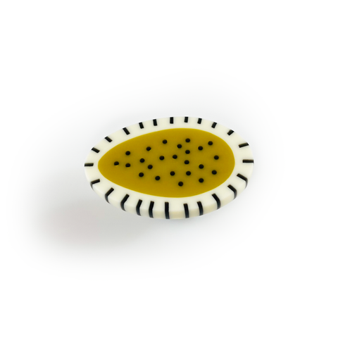 Olive Green Abstract Cocktail Ring