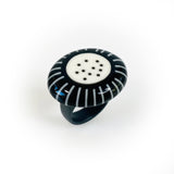 Small Monochrome Cocktail Rings