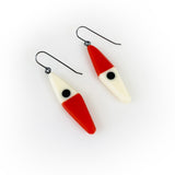 Diamond Shaped Tilt Drop Earrings