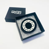 Unisex Monochrome Abstract Brooch