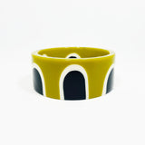 Abstract Pop Cuff Bracelet / In Olive Green