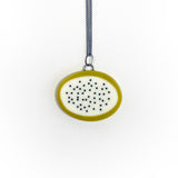 Polka Dot Oval Pendants