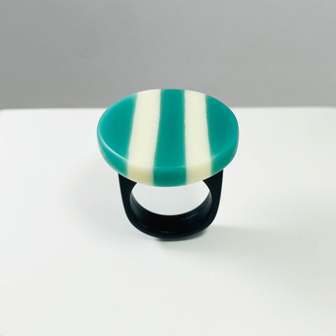 Candy Stripes Statement Rings