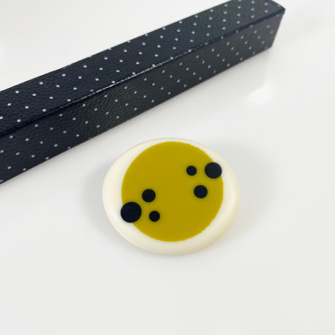 Lime Green Nabu Brooch