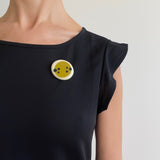 Lime Green Nabu Brooch