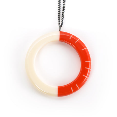Modernist resin necklace
