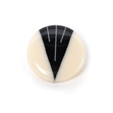 Art Deco inspired handmade resin brooch