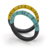 Geometric resin bracelets