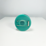 Harlequin Teal Blue Brooch