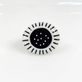 Small Monochrome Cocktail Rings