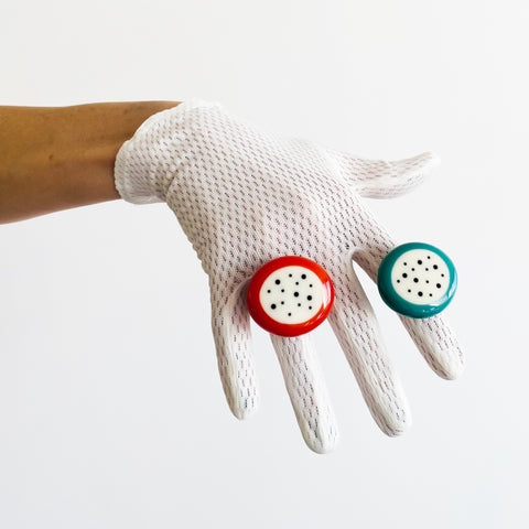 Polka Dots Cocktail Rings