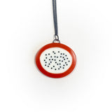 Polka Dot Oval Pendants