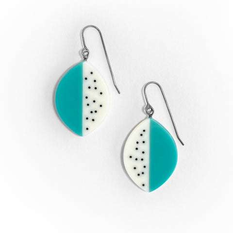 Large Leaf Drop Earrings