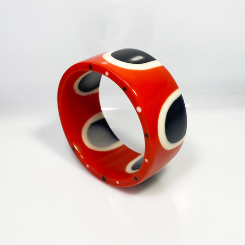 Abstract Pop Tangerine Cuff