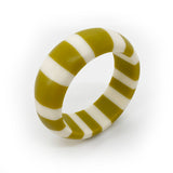 Lime Green Candy Stripe Cuff  /  Small