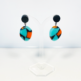 Confetti Drop Earrings with Studs