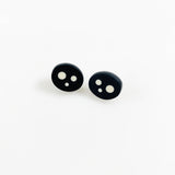 Polka Dots Oval Stud Earrings