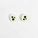 Polka Dots Oval Stud Earrings
