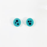 Polka Dots Oval Stud Earrings