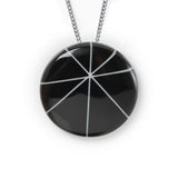 Black resin modernist pendant 