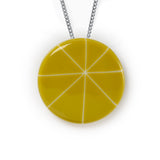 Geometric statement necklace handmade resin jewelry 