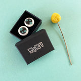 Nabu stud earrings presented in Tiki gift box